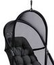 Furniture of America® Breeze Black Fabric/Metal Outdoor Swing Chair-1