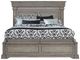 Pulaski™ Madison Ridge Brown Queen Panel Bed with Blanket Chest Footboard-2
