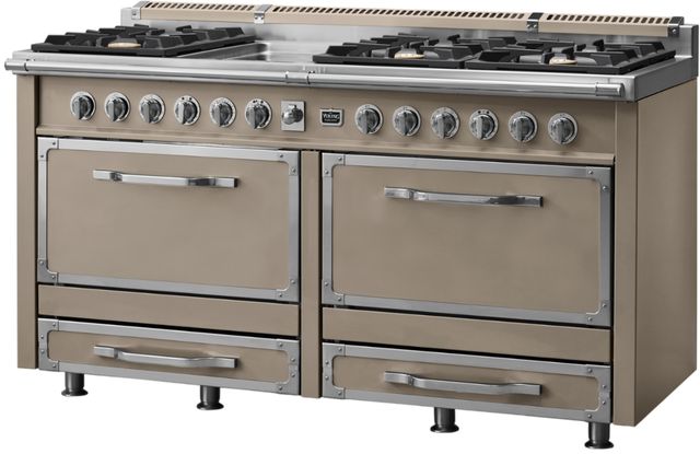 Viking® Tuscany 66” Nantucket Pro Style Dual Fuel Range with Griddle-2