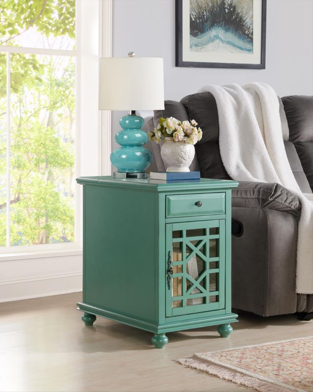 Martin Svensson Elegant Teal Chairside Table-1