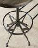 Hammary® Hidden Treasures Brown Oval Bar Table with Black Base-3