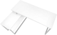 Monarch Specialties Inc. Silver/White Corner Computer Desk-3