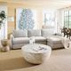 Bassett® Furniture Allure 2-Piece Alabaster L-Shaped Sectional Sofa Chaise-2