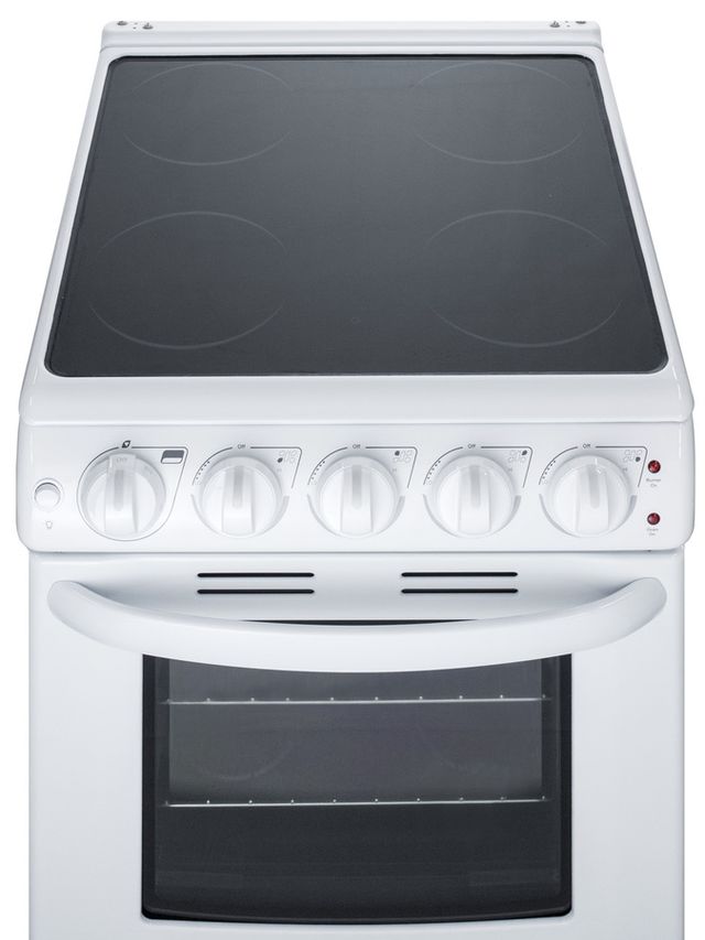 Summit® 20" White Slide-In Electric Range-3