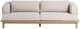 Classic Home Dawson Butterscotch Fabric/Wooden Outdoor Sofa-2