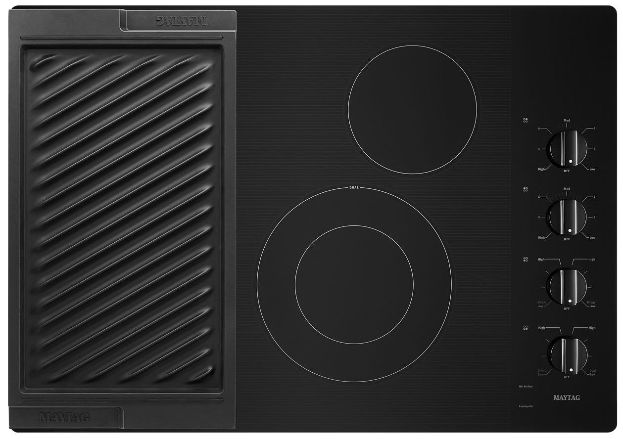 Maytag 30” Black Electric Cooktop - Thumbnail 4
