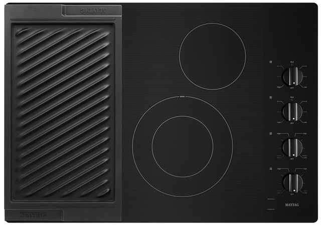 Maytag® 30” Black Electric Cooktop-1