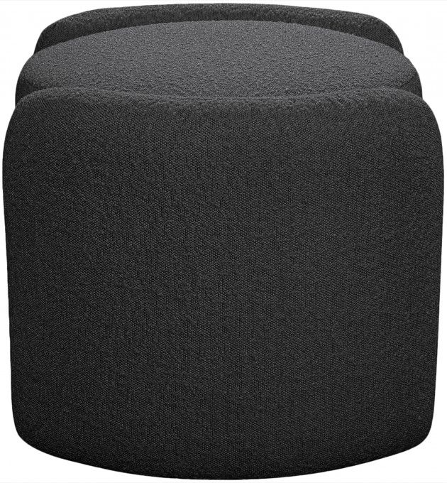 Meridian Furniture Horizon Black Ottoman-2