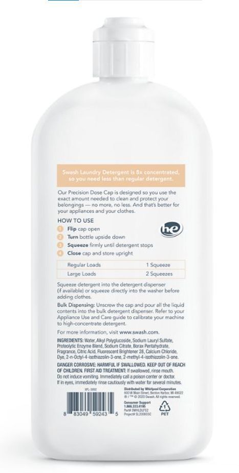 Whirlpool® SWASH® Simply Sunrise Laundry Detergent-1
