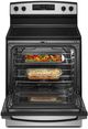 Amana® 30" Stainless Steel Freestanding Glass-Top Electric Range with Extra-Large Oven Window-2