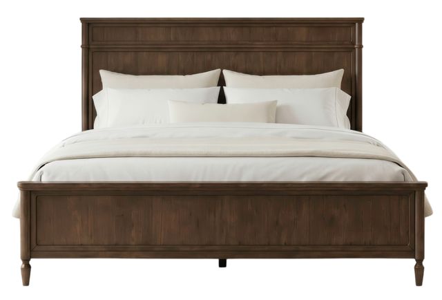 Liberty Furniture Wesley Hall Heritage Walnut Queen Panel Bed-0