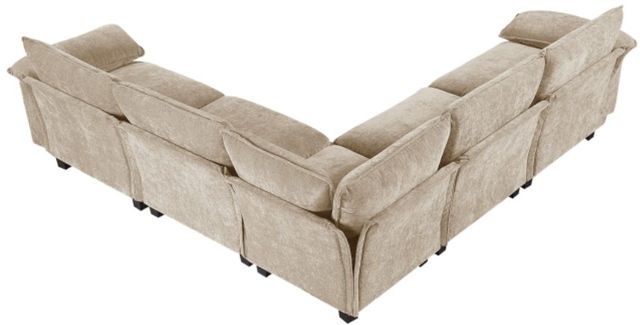 Homelegance® Dublin 5-Piece Taupe Modular Sectional-3