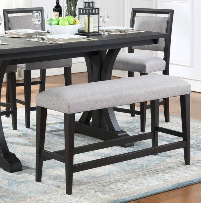Winners Only® Yorktown Charcoal/Gray Bench-2