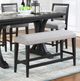 Winners Only® Yorktown Charcoal/Gray Bench-2