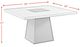 Elements International Jemma Gray Dining Table with Dark Espresso Base-2