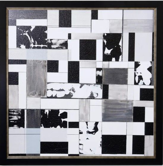 Stylecraft Squaresville Black/Gray/White Wall Art-0