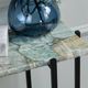 Crestview Collection Dublin Gray/Green Console Table with Black Base-4