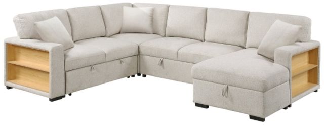 Homelegance® Pompano 4-Piece Beige Right-Arm Facing Sectional and Chaise-0