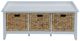 ACME Furniture Flavius Brown/White Storage Bench-1