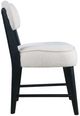 Jofran Inc. Urban Archive Wes Black/White Upholstered Dining Side Chair-3