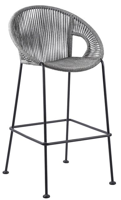Armen Living Acapulco 30" Gray Bar Stool-1