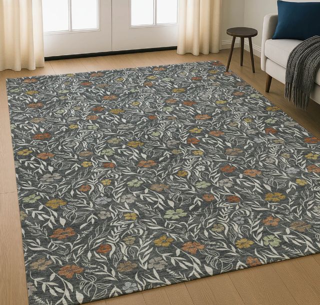 Dalyn™ Rug Company Soft Essentials SE4 Graphite 5'x8' Area Rug-1