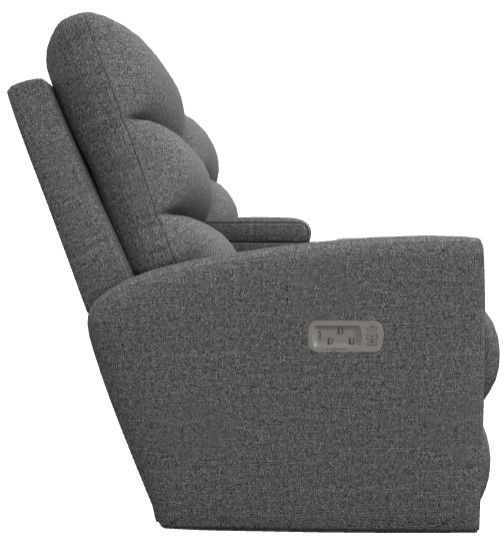 La-Z-Boy® Liam Granite Power Wall Reclining Loveseat with Console and Headrest-3