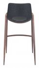 Zuo® Desi Black Set of 2 Bar Chairs-3
