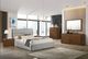 VIG Furniture Modrest Dustin Grey/Walnut Eastern King Upholstered Panel Bed-4