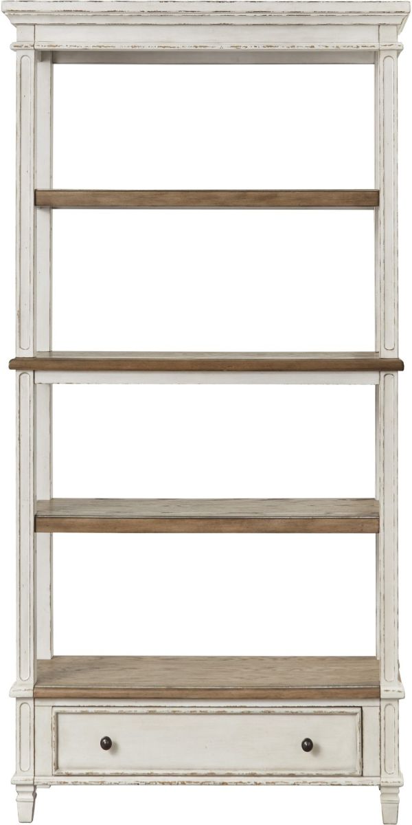 Signature Design by Ashley Realyn French Country 75" Bookcase with Drawer - Thumbnail 5