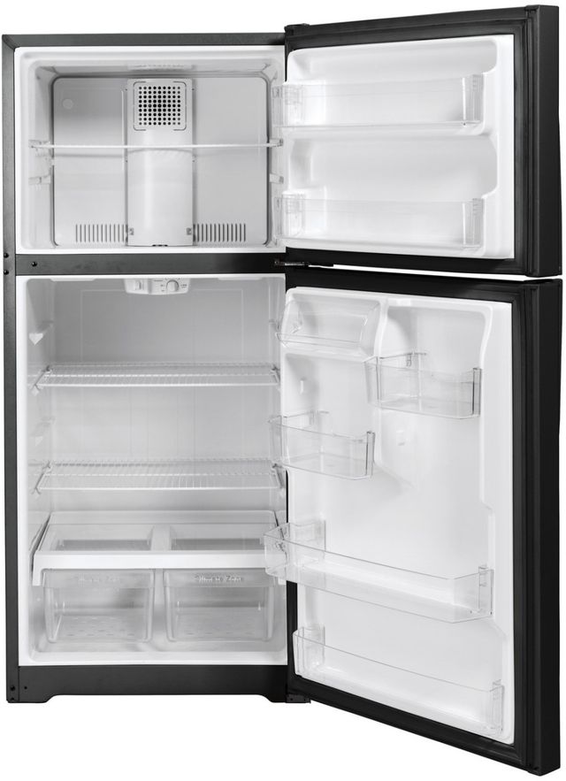 GE® 30" 19.1 Cu. Ft. Black Top Freezer Refrigerator-2