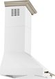 FORNO® Aria Series Alta Qualita 36" White Wall Mounted Range Hood  -2
