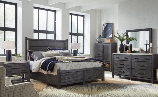 Magnussen Home® Plum Creek Ravenwood Black King Panel Bed-1
