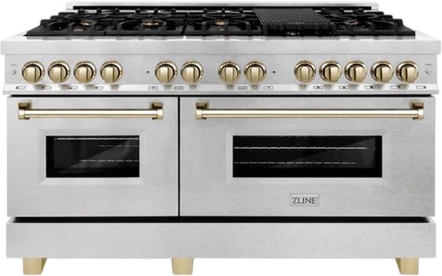 ZLINE Autograph Edition 60" Satin Stainless Steel Pro Style Dual Fuel Range-0
