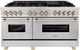 ZLINE Autograph Edition 60" Satin Stainless Steel Pro Style Dual Fuel Range-0