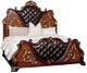 Furniture of America® Aquilina Dark Cherry/Oak Queen Panel Bed-0