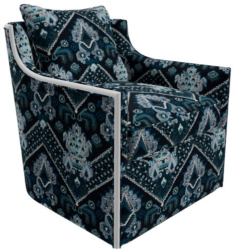 Craftmaster® Customizable CM Modern 35" Swivel Chair-1