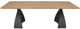 Nest Home Collections Orion Rectangular Light Natural Dining Table with Black Base-4