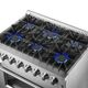 FORNO® Marco 36" Stainless Steel Pro Style Dual Fuel Range-4