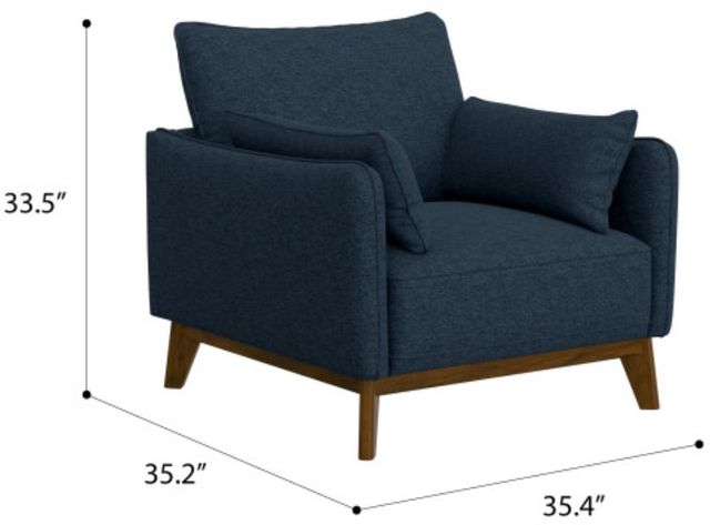Emerald Home Aria Navy Chair-2