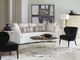 Century® Monarch Thaxton Faux Shagreen Top Cocktail Table with SIlver Leaf Base-2