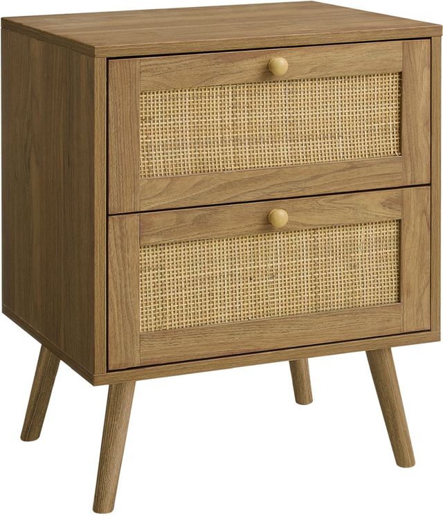 Monarch Specialties Inc. Walnut End Table -0
