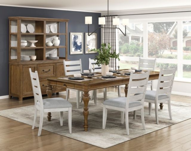 Homelegance® Wyatt Gray/Weathered White Dining Side Chair-1