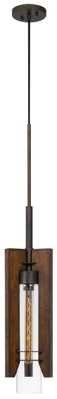 Cal® Lighting & Accessories Almeria Iron/Pine Pendant-0
