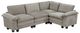 Homelegance® Dublin 4-Piece Dark Pewter Modular Sectional-0