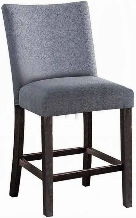 ACME Furniture Yelena 2-Piece Gray/Weathered Espresso Counter Height Chair Set-0