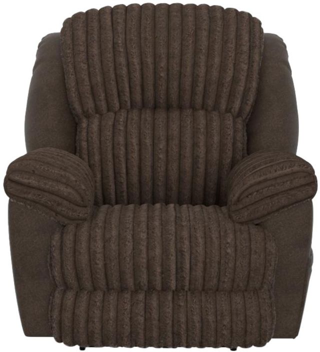 American Wholesale Furniture Shaggy Chocolate Manual Rocker Recliner-1