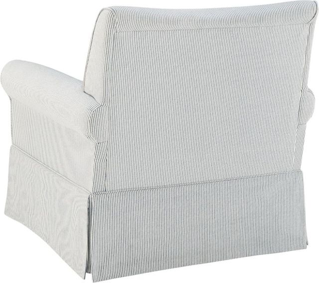 Signature Design by Ashley® Searcy Navy/White Swivel Glider Accent Chair-4