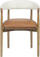 TOV Furniture Vina Cognac/Cream Dining Chair-3