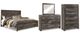 Signature Design by Ashley® Wynnlow 4-Piece Gray King Panel Bed Set-0